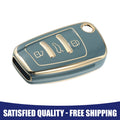 TPU Button Remote Key Fob Case Cover for Audi 3-Button (2010–2018)