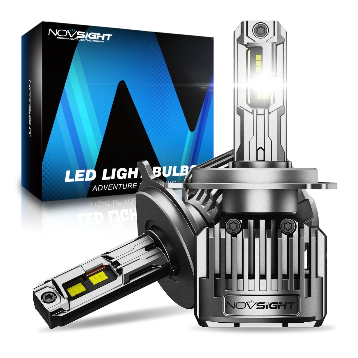 2X 9003 H4 LED Headlight Bulbs Kit for NOVSIGHT (36000LM)