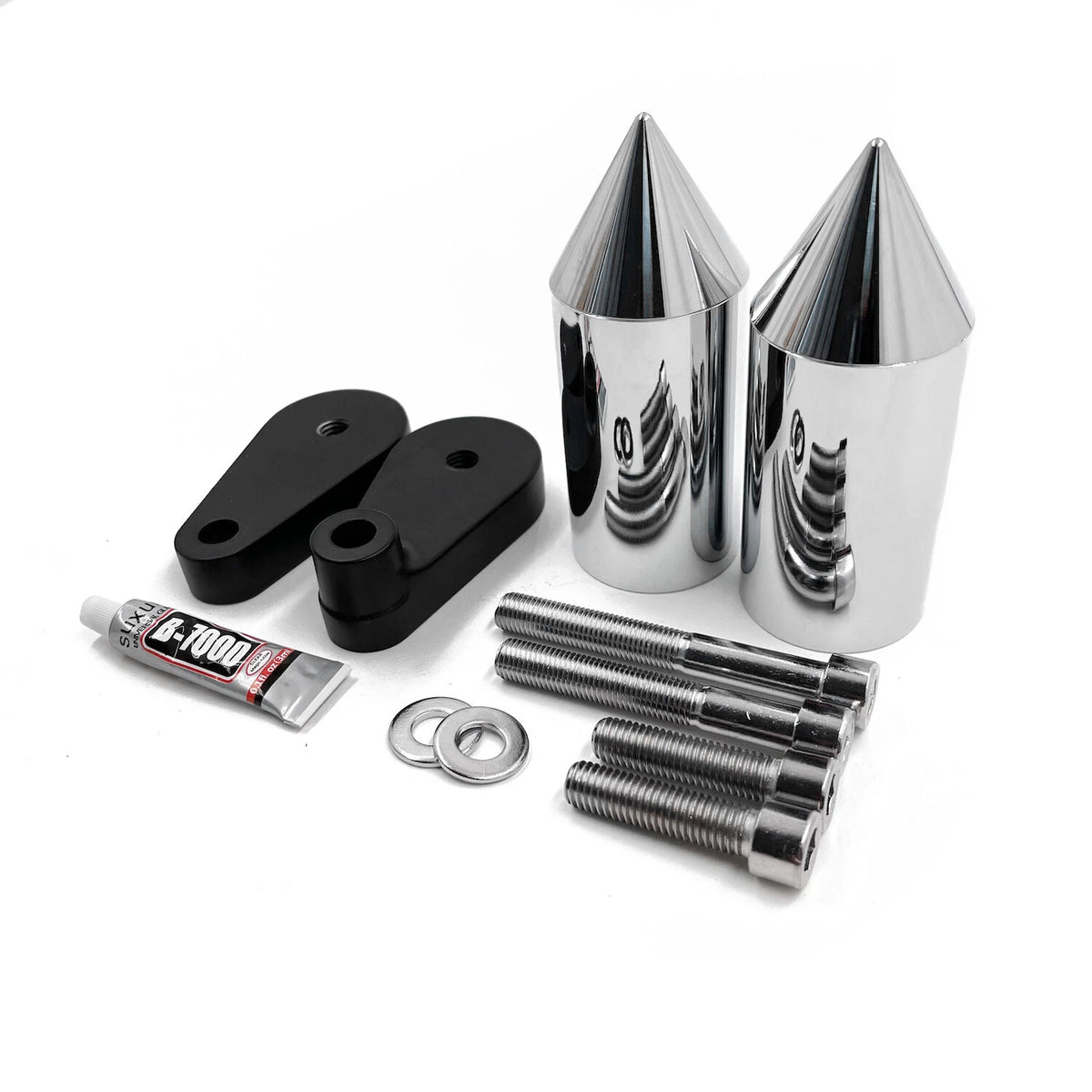 Chrome Spike Frame Slider Crash Protector for Kawasaki Ninja ZX10R (2004–2005)