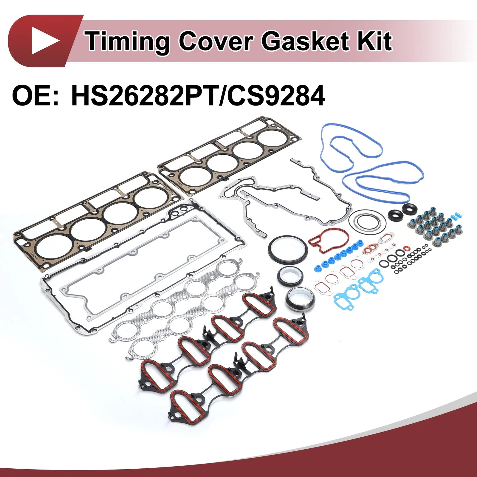 Timing Cover Gasket Kit for GMC Yukon (2002–2011) 1 Set Engine