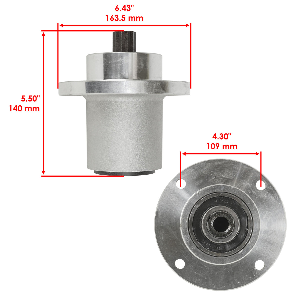 Deck Spindle Replacement for Hustler FasTrak SD 36 42 44 48 52 54 60 (1999–2024)