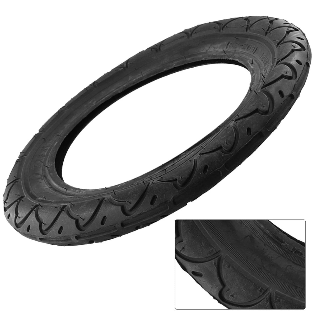 12 Inch Rubber Outer Tire 12.5x2.50 for E-Bike Scooter