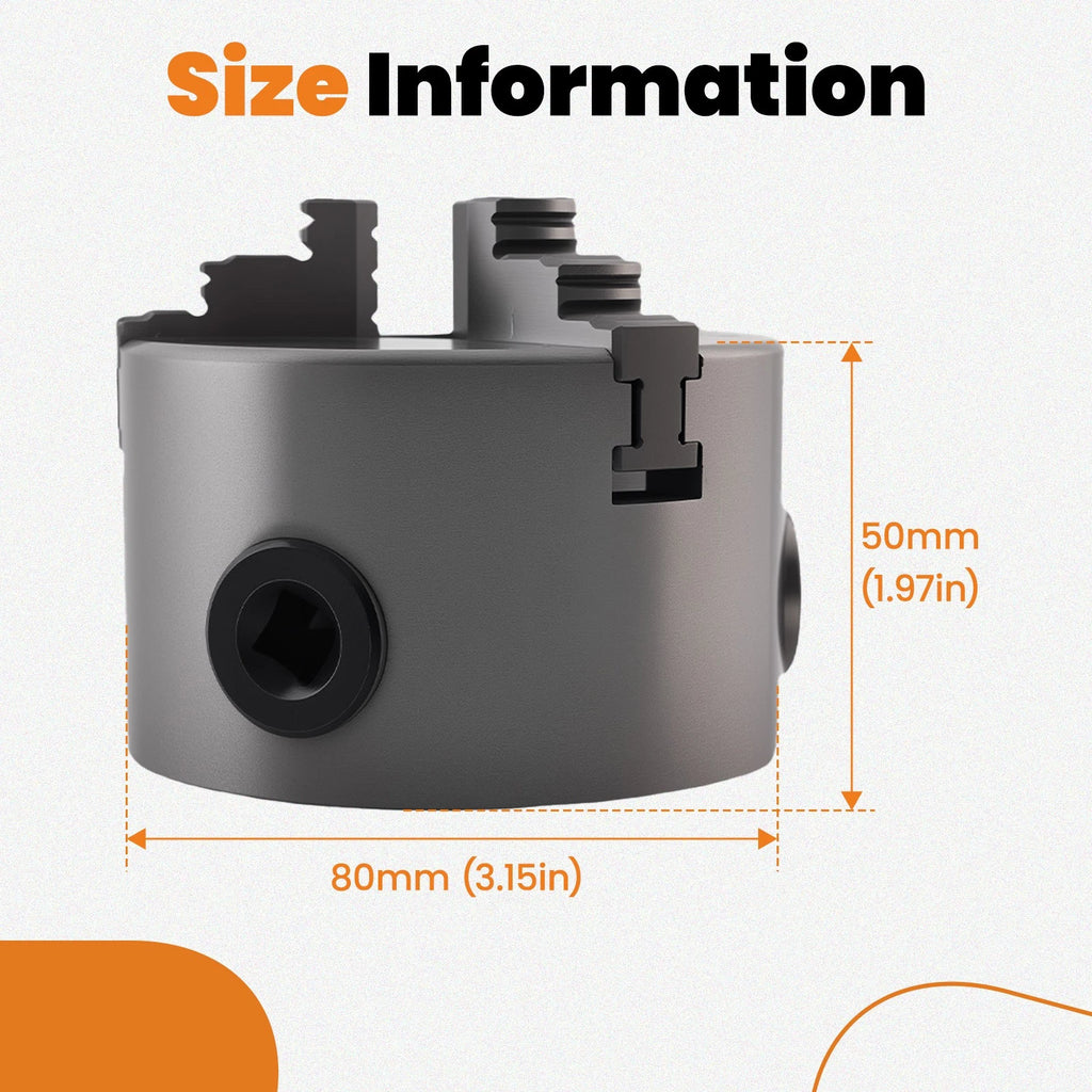 3 Jaw Self Centering Chuck for K11 Lathe (80mm)