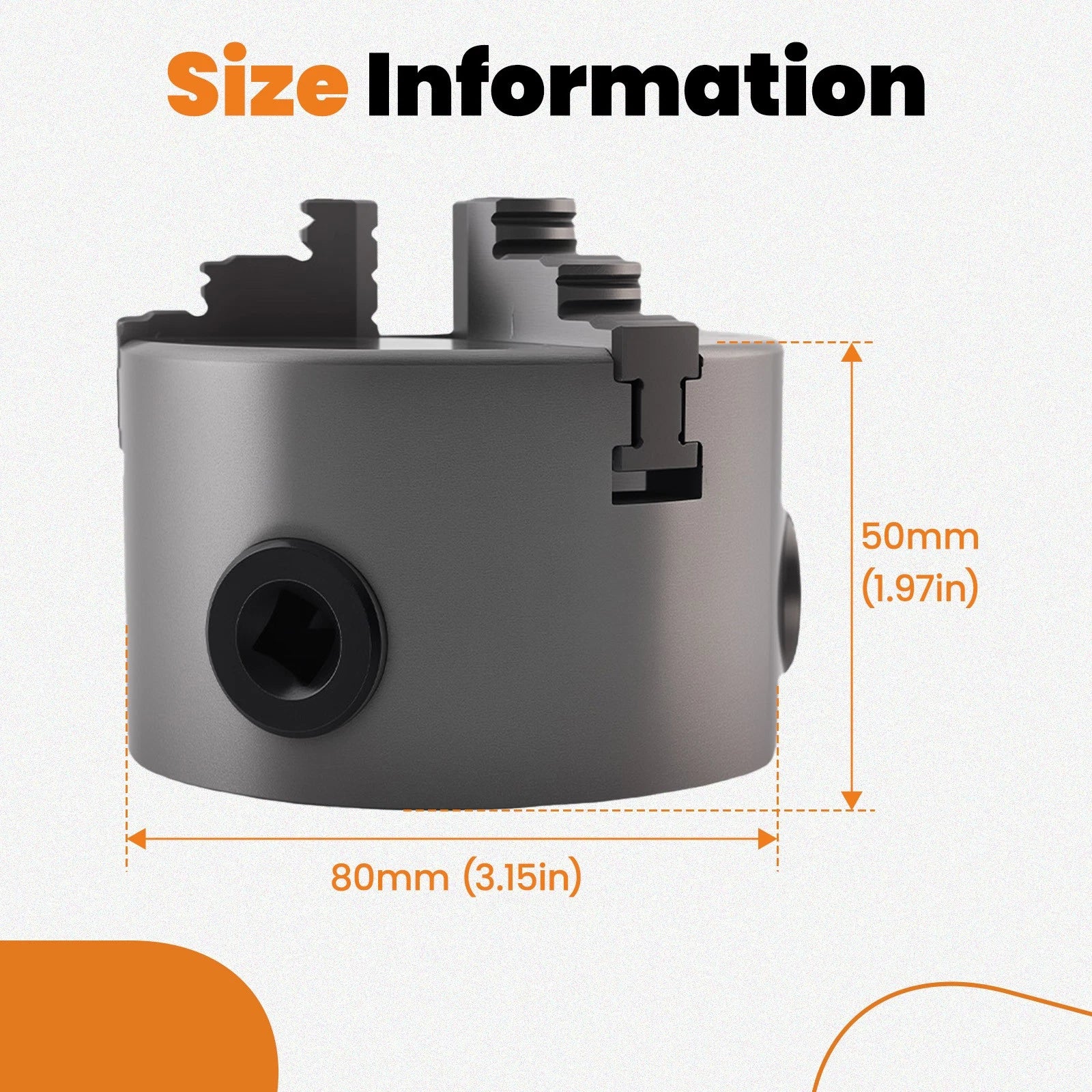 3 Jaw Self Centering Chuck for K11 Lathe (80mm)