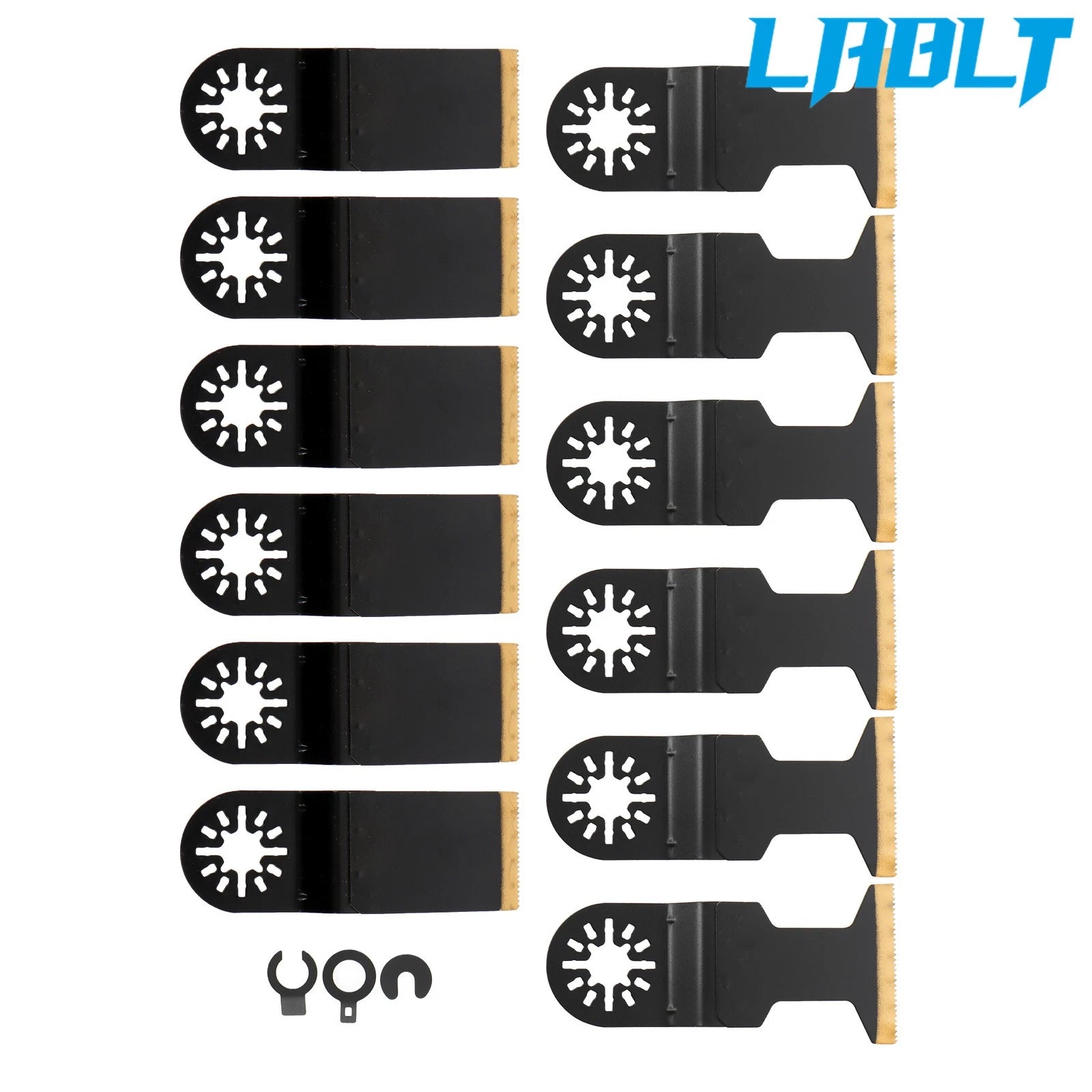 12 Pack Bi-Metal Oscillating Tool Blades for Universal Use (Universal)