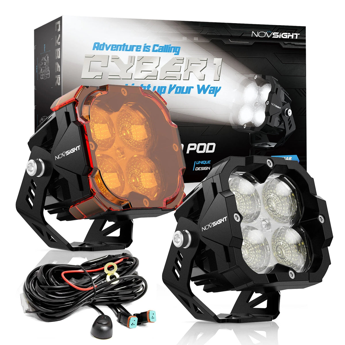 2X 3" LED Off-road Light Bar for Jeep Truck Pickup (2010–2023)