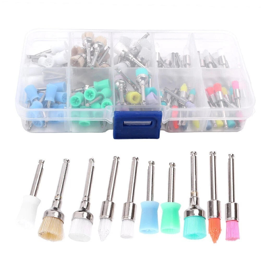 10x Disposable Dental Prophy Brush Cup Polishing Tool