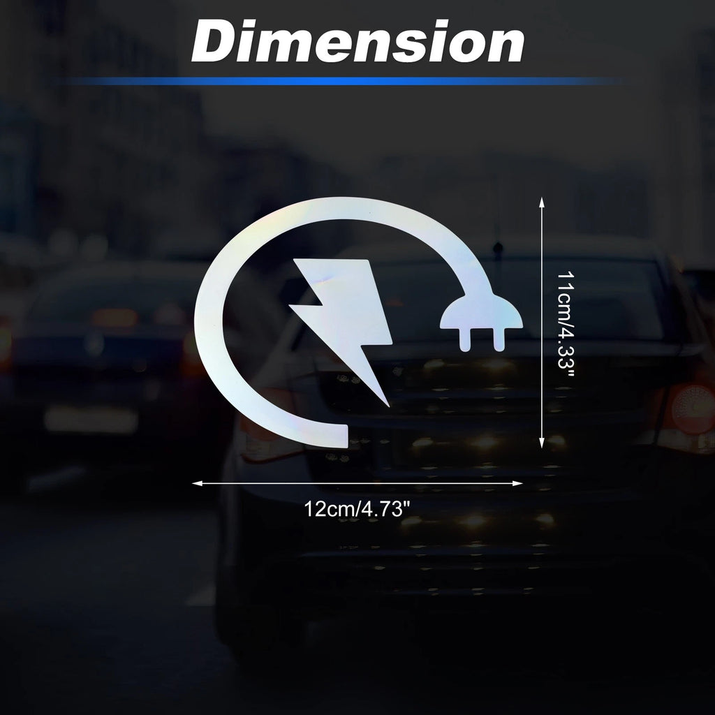 Reflective Bumper Decal for - Colorful Laser Lightning