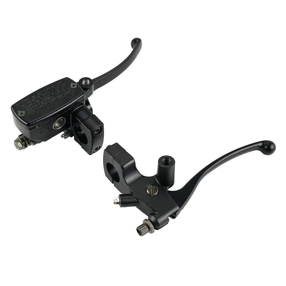 1" Motorcycle Handlebars Hydraulic Brake Master Cylinder & Clutch Lever