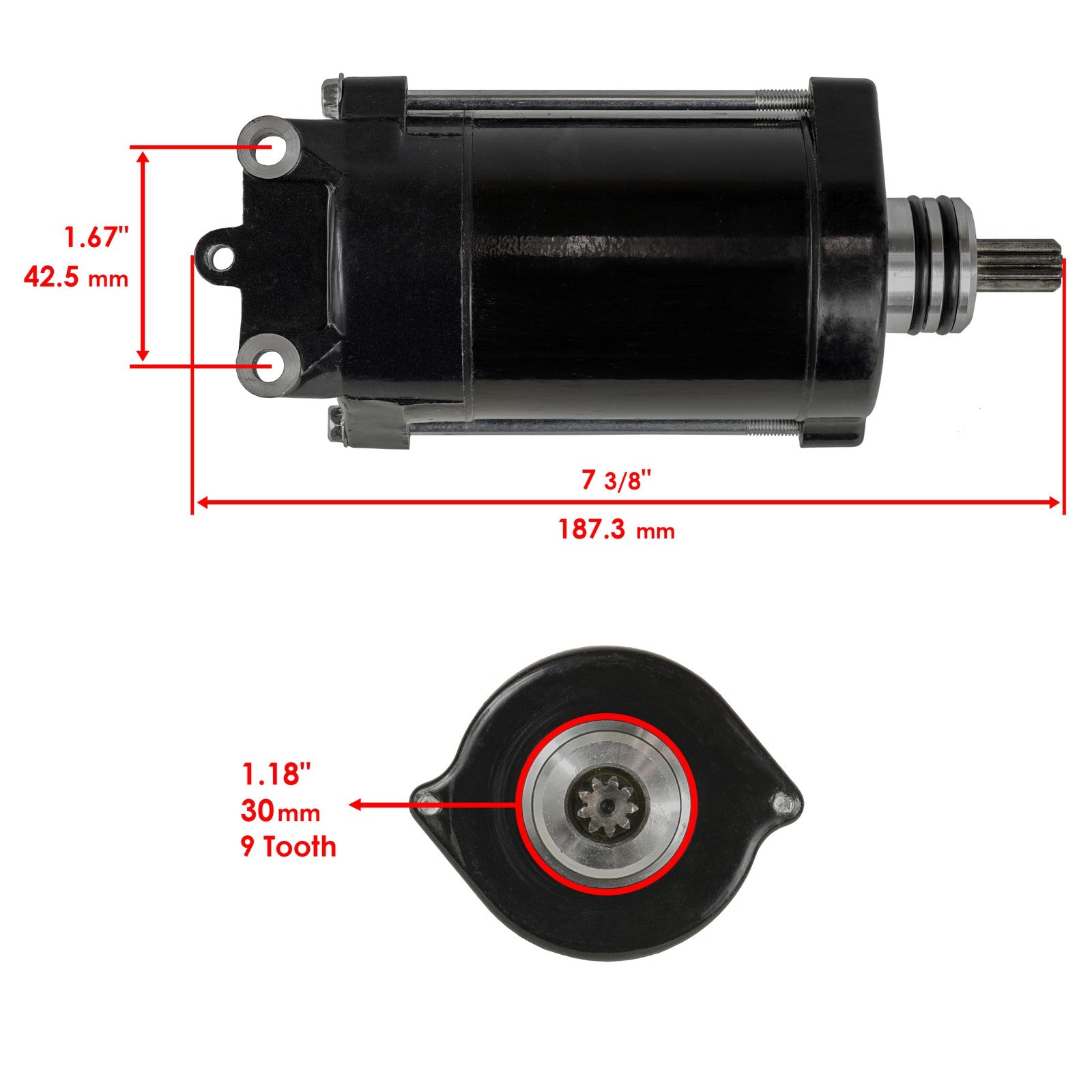 Starter Motor & Relay Solenoid for Seadoo XP DI 951 (1998–2004)