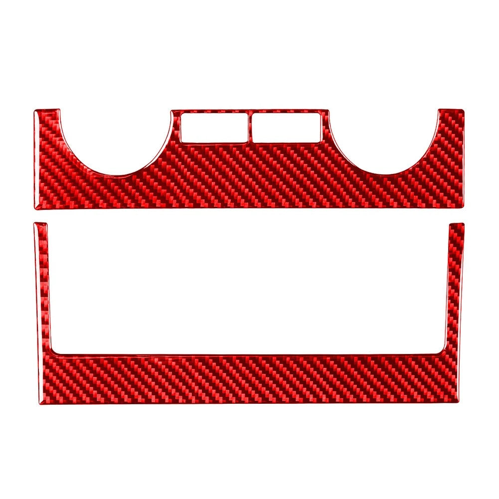 Set of 2 Conditioner Switch Panel Cover Trim for Toyota Tundra (2014–2021) RED
