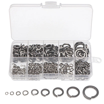 685PCS M2-M12 Stainless Steel Spring Washers Assortment Set