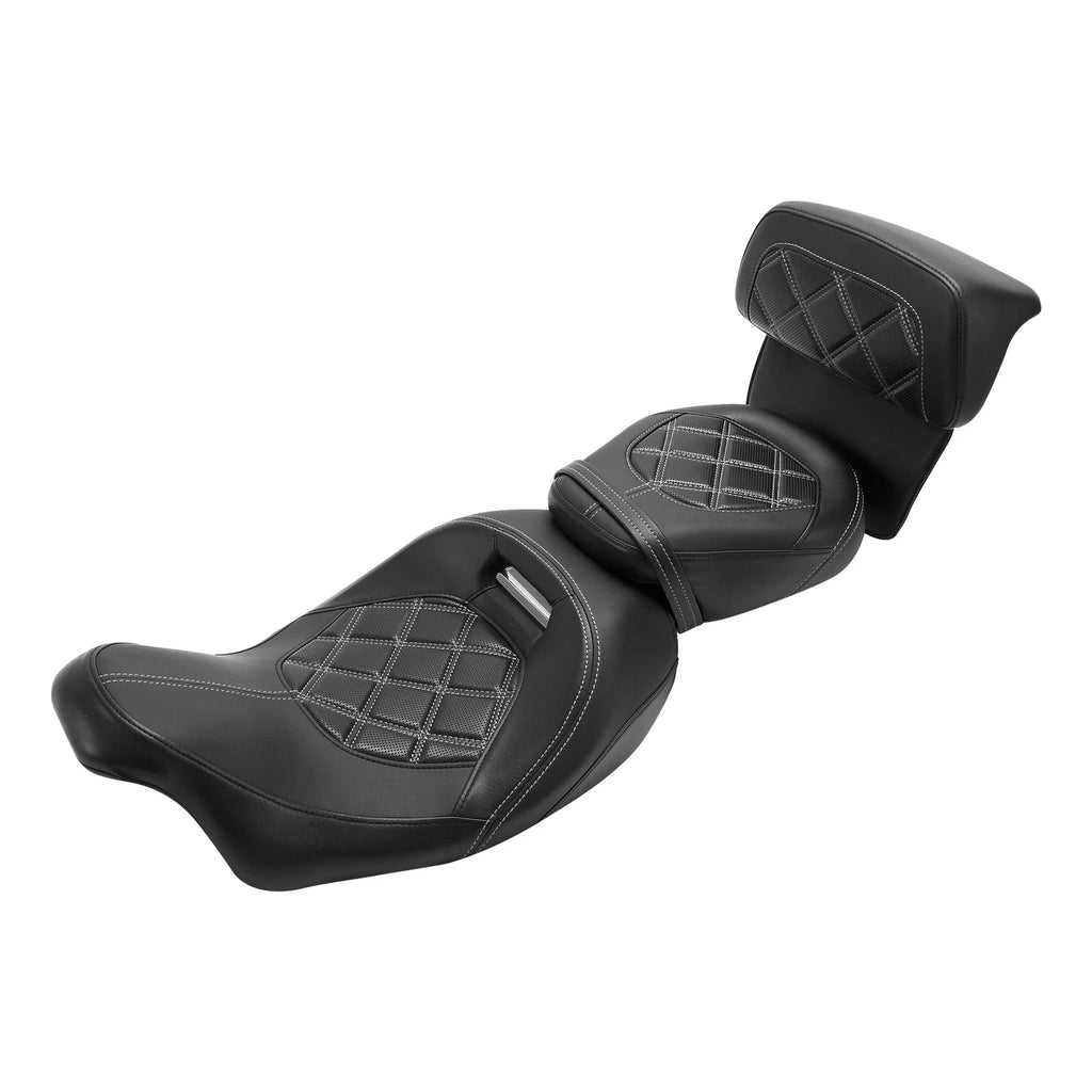 Driver Passenger Seat & Backrest for Harley Touring Electra Glide (2014–2023)