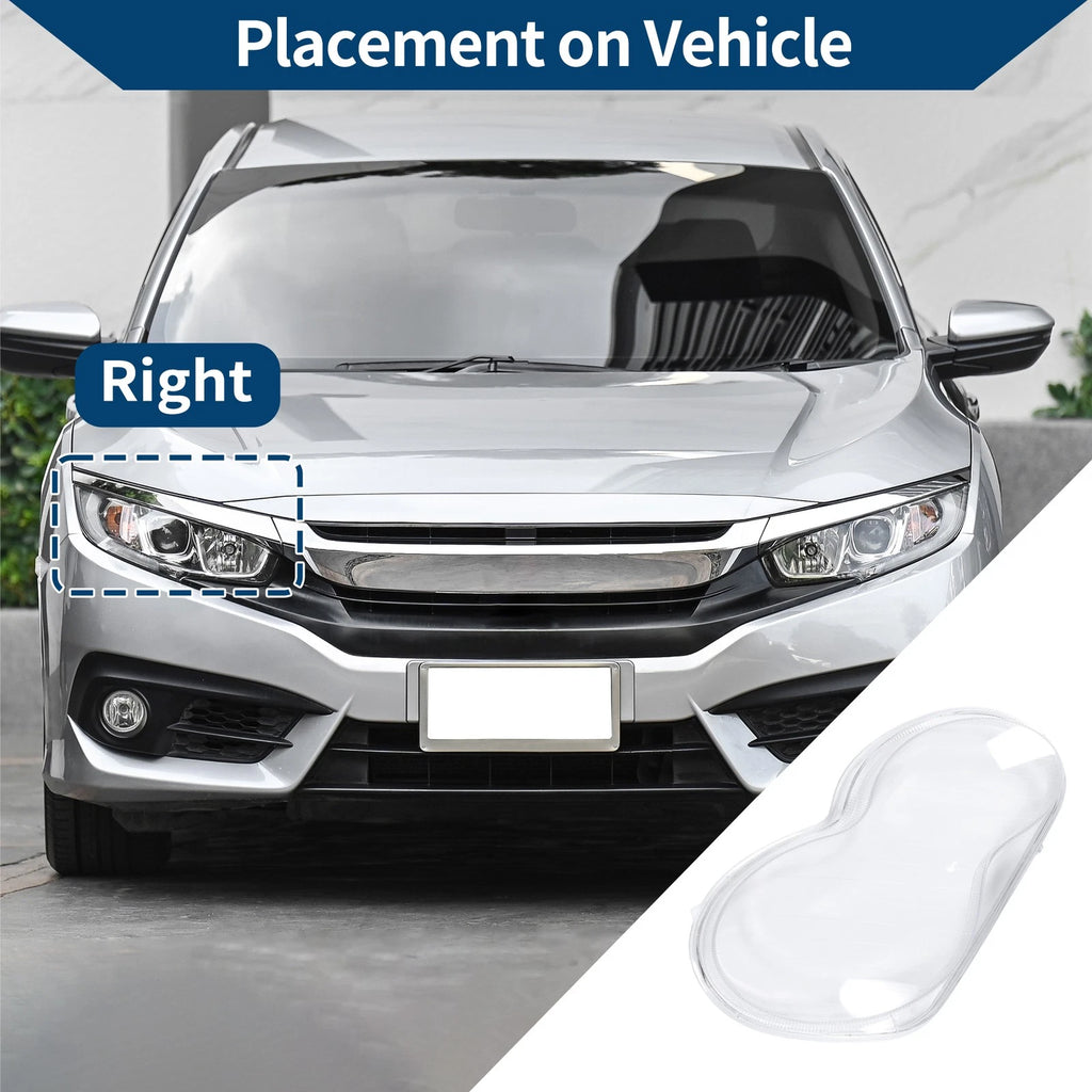 Front Right Headlight Lens Cover Replacement for Mercedes-Benz (2005–2015)