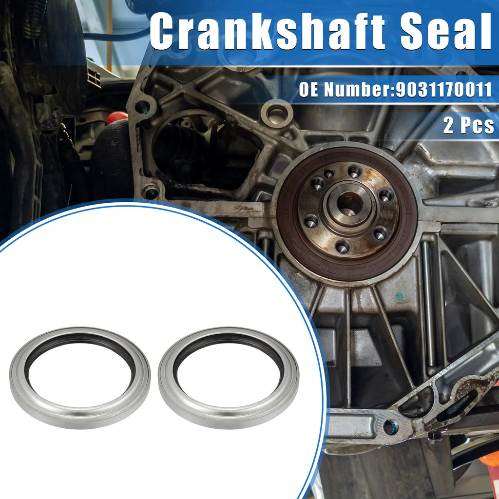 2 Pcs Engine Crankshaft Seal Replacement for Toyota Land Cruiser (1998–2007)