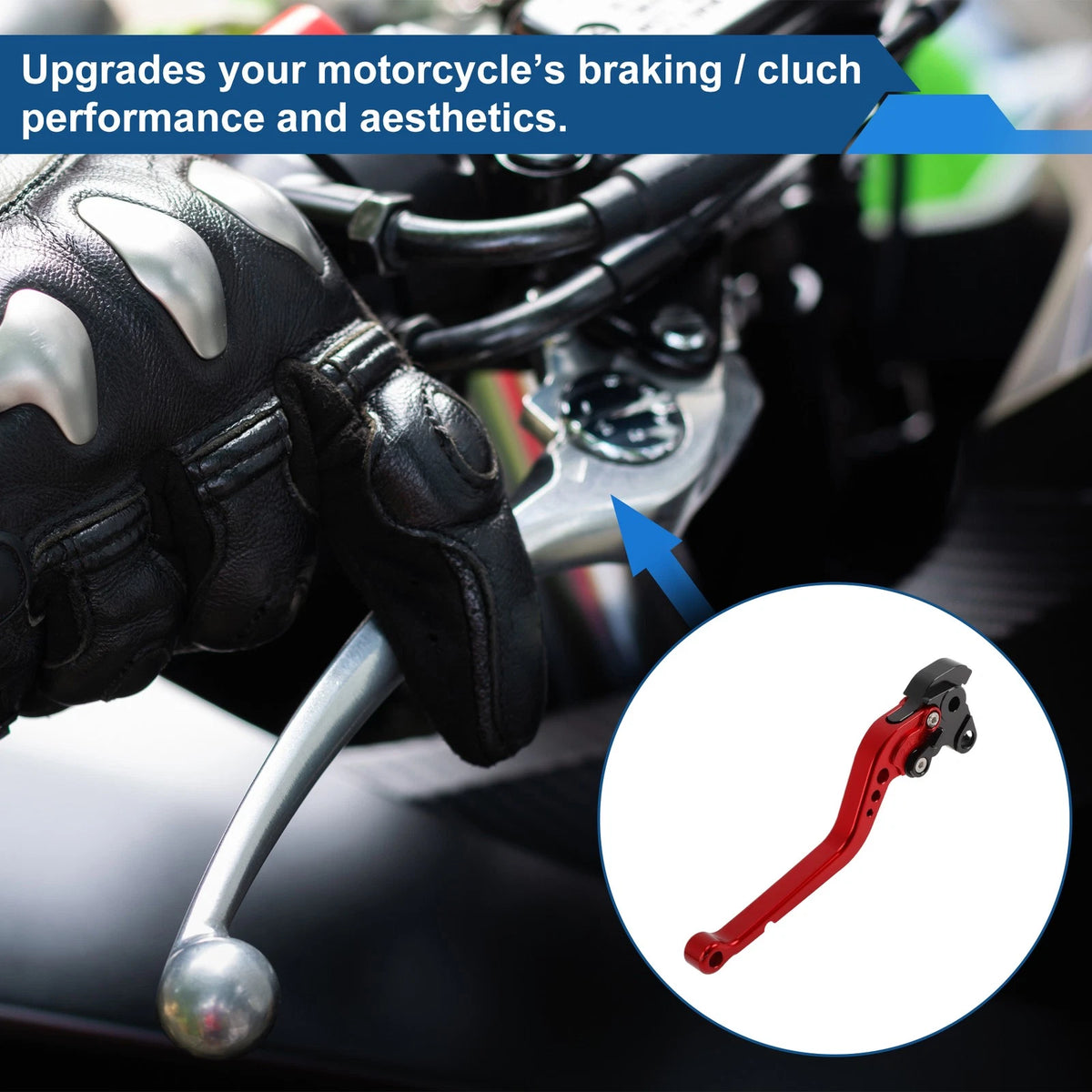 Set of 2 Adjustable Brake Clutch Levers for Honda RC51 (2000–2006) Red