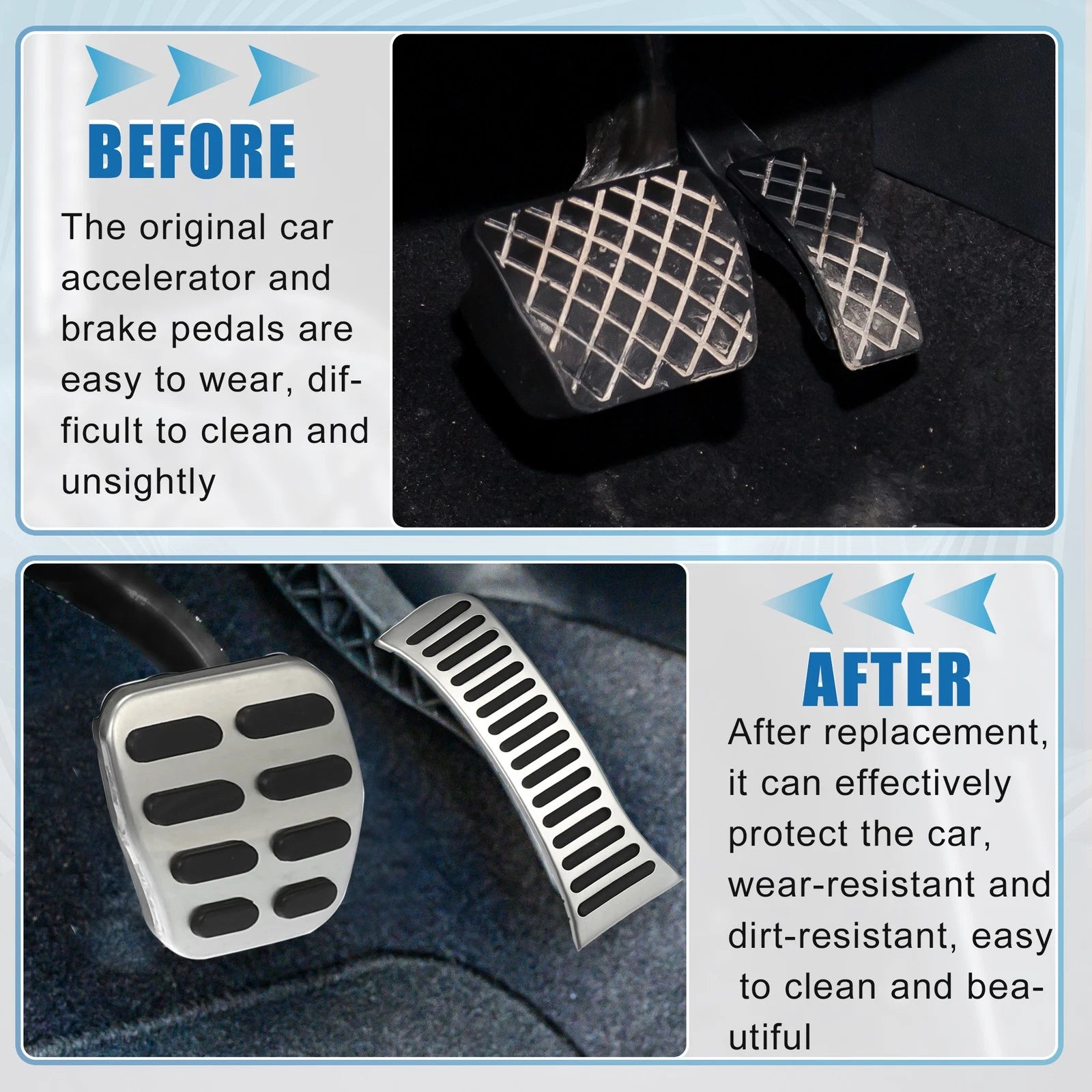 Brake Pedal Cover Set Replacement for Volkswagen Golf (2010–2013)
