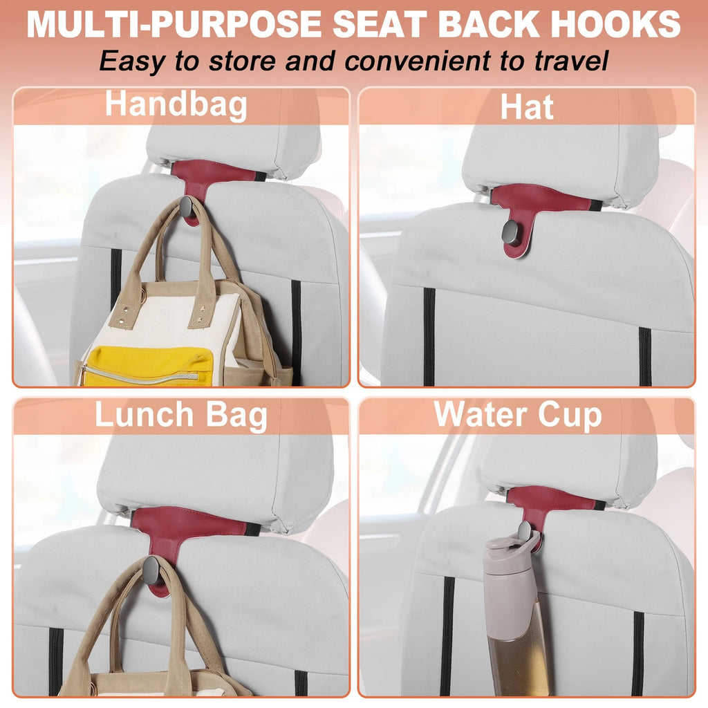 2Pcs Car Seat Headrest Hooks for Universal Fit (2010–2023)