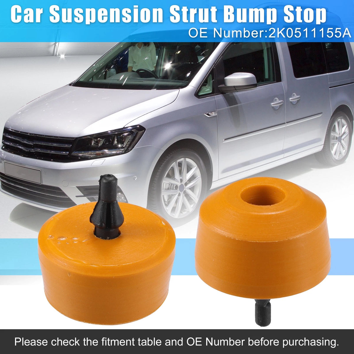 Rear Suspension Bump Stop 1.97 Inch for Volkswagen Beetle (2014–2015)