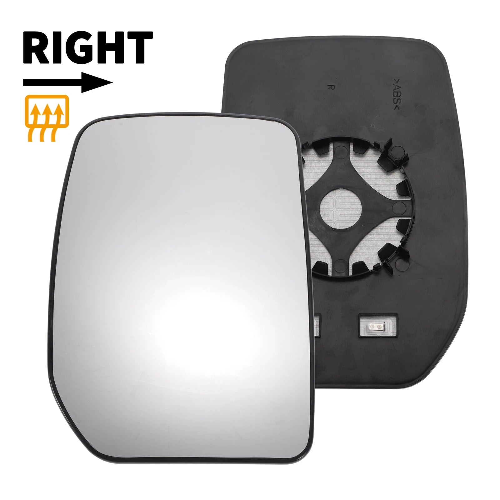 Right Upper Side Heated Convex Mirror Glass for Ford Transit MK6 MK7 (2000–2013)
