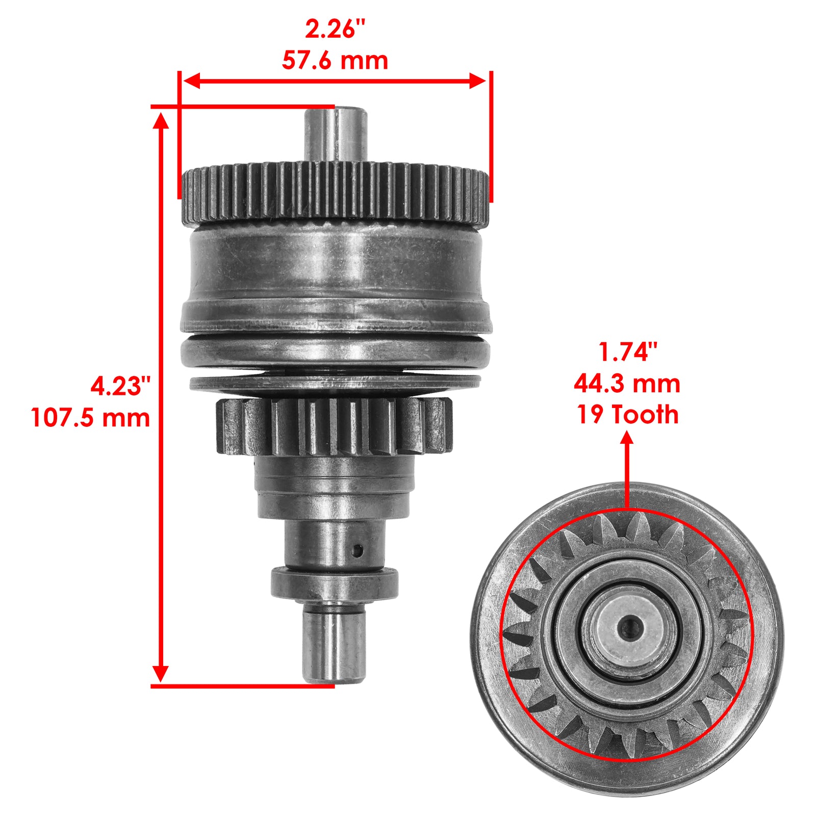 Starter Drive Gear Bendix Replacement for Kawasaki Jetski Ultra 310LX (2014–2023)