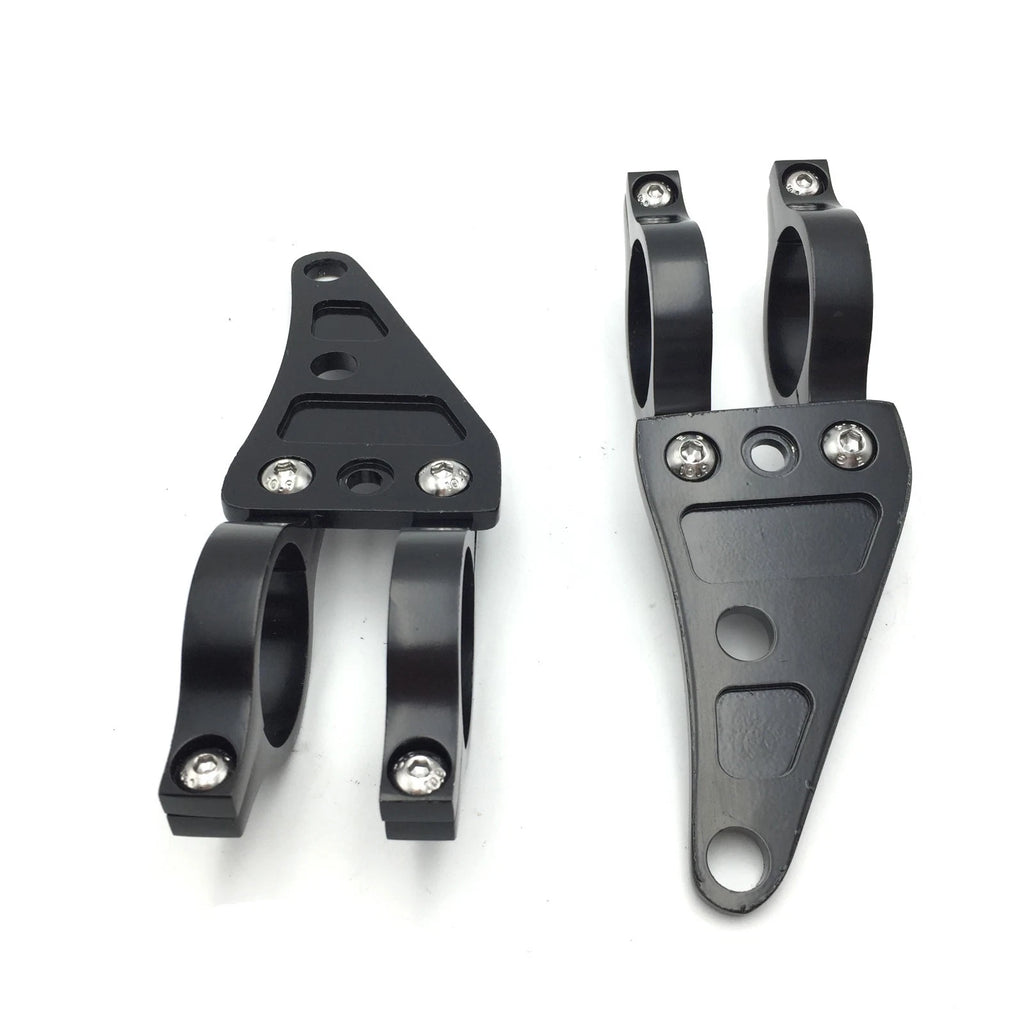 41mm Black Fork Headlight Mount Brackets for Motorcycle Chopper Cafe Racer