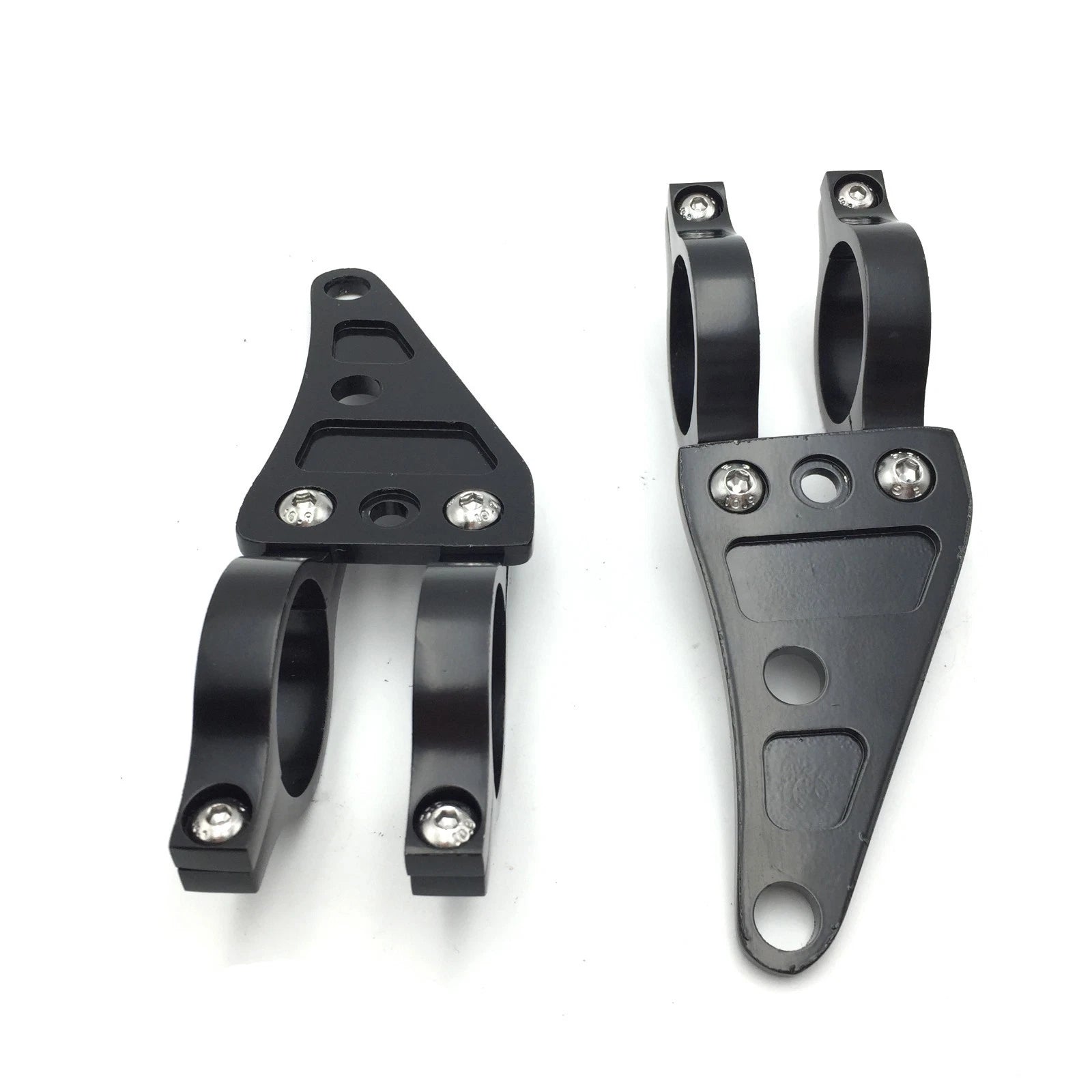 41mm Black Fork Headlight Mount Brackets for Motorcycle Chopper Cafe Racer