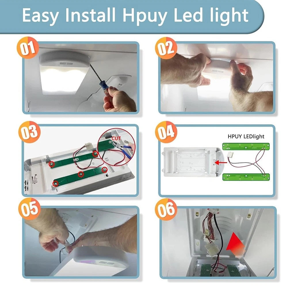 Refrigerator LED Light Module Replacement for W11043011