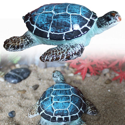 Resin Sea Turtle Miniature Figurine for Home Decor