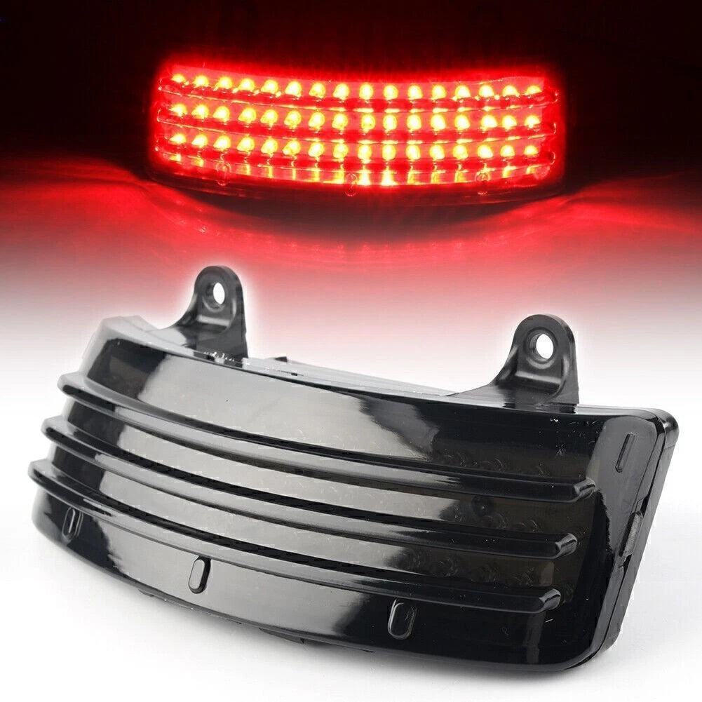Smoke Tri-Bar LED Rear Tail Fender Tip Light for Harley Street Glide (2014–2019)