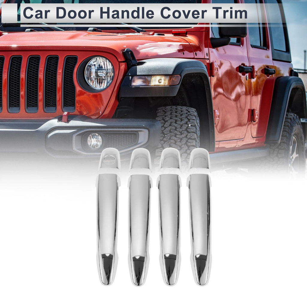 Door Handle Cover Trim for Toyota Highlander Tailgate Handle Silver Tone (2014–2023)