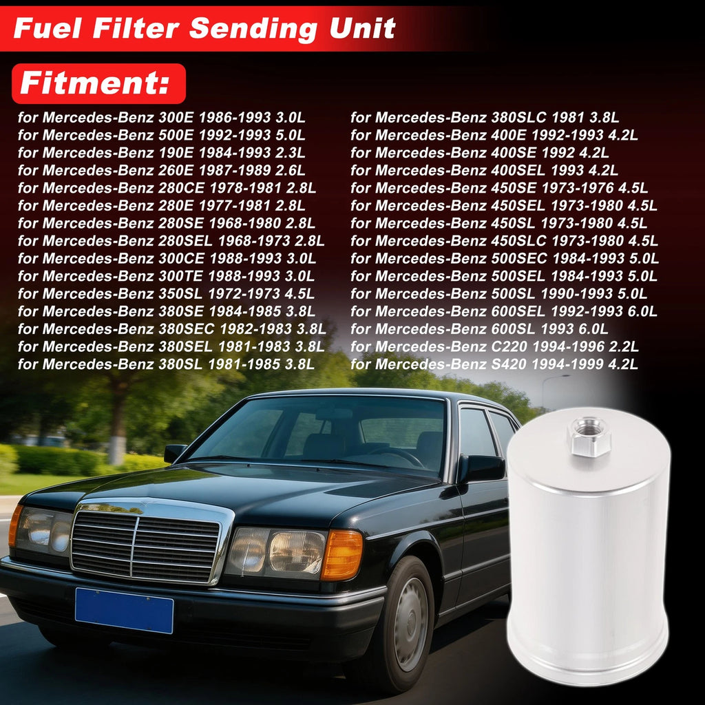 Fuel Filter Assembly for Mercedes-Benz 300E (1986–1993) Chassis Pipeline