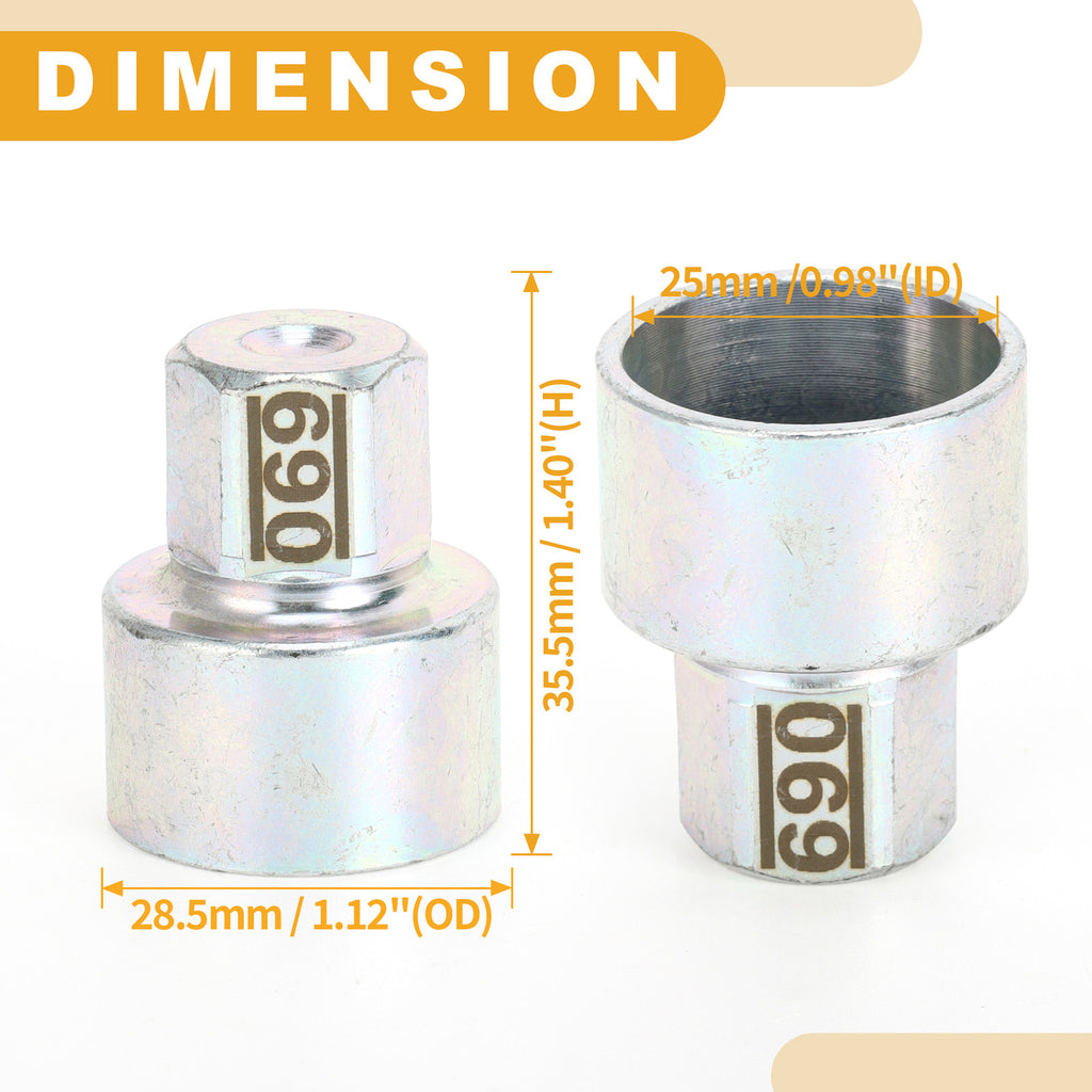 Wheel Lock Lug Nut Key Socket Replacement for BMW Mini Cooper (2011–2024)
