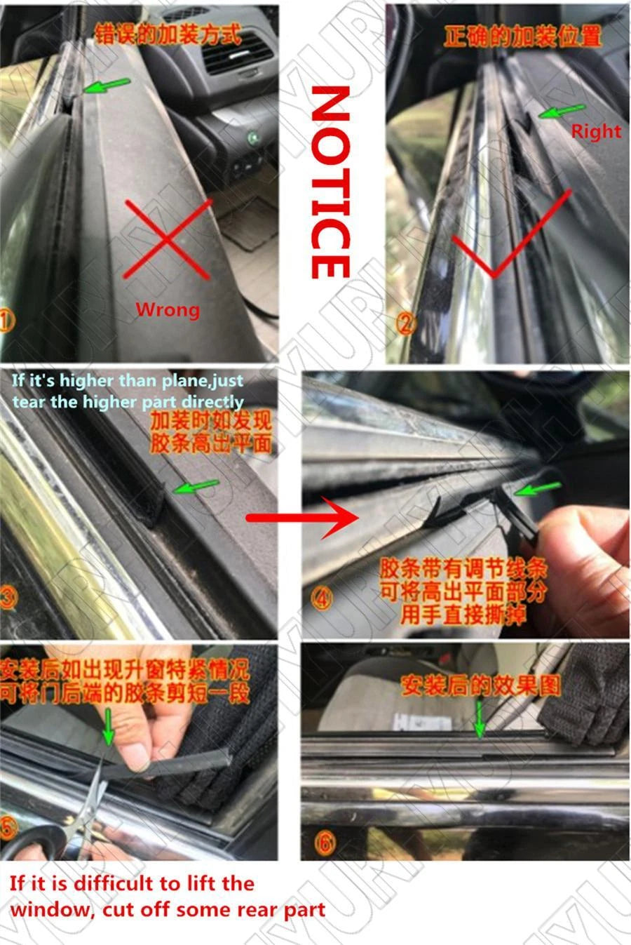 Car Window Sealant Weatherstrip V Type for (AU Stock)