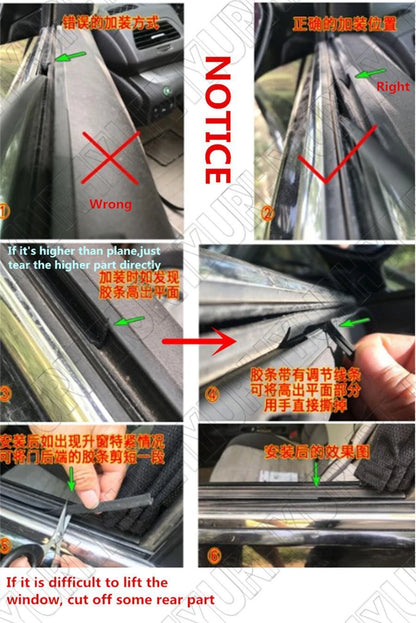 Car Window Sealant Weatherstrip V Type for (AU Stock)