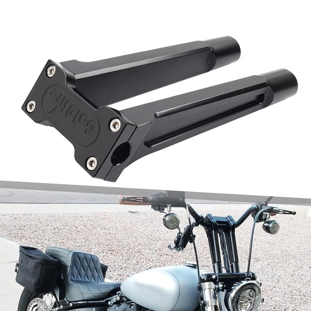 10" Pullback Handlebar Risers Clamp for Harley Softail Sportster