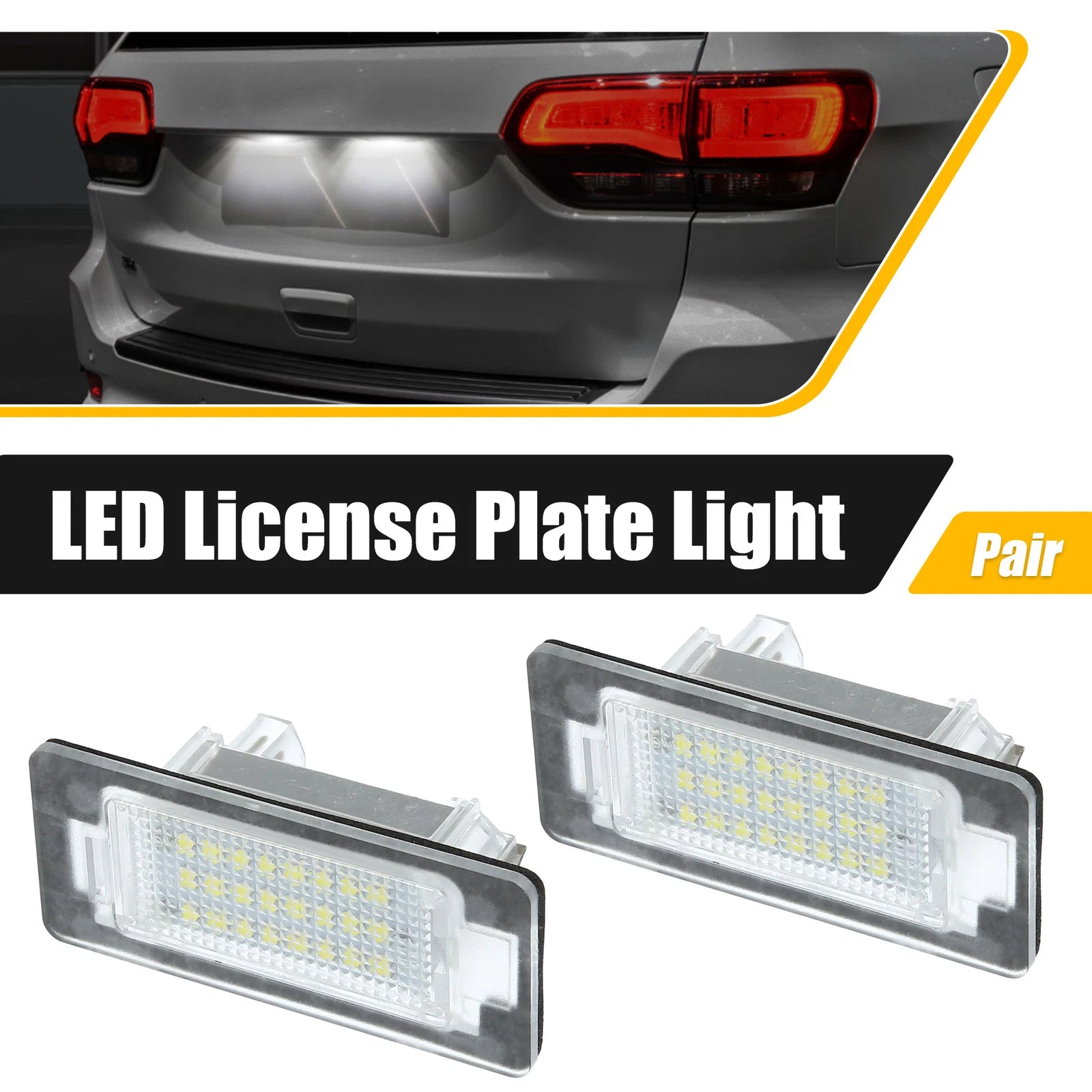 2X LED License Plate Light 63267165646 for BMW 1 E82 E88 (2008–2013)