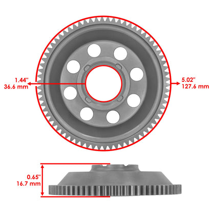 Starter Clutch Gear Idler 70T Replacement for Honda (2004–2006)