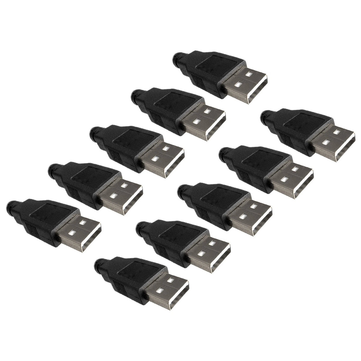 10X USB 2.0 Male Connector A Type 4Pin for Various Applications
