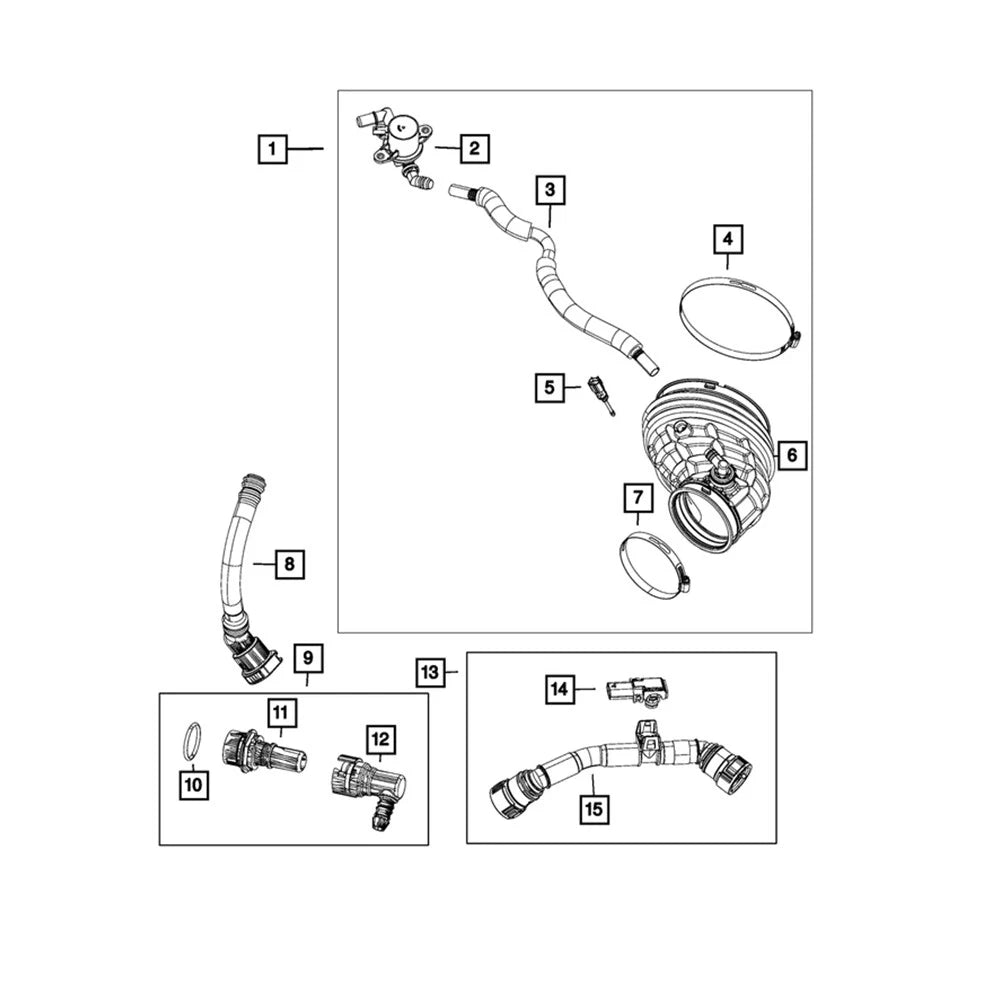 PCV Valve Adapter 5038793AA for Chrysler Dodge Jeep (2005–2010)