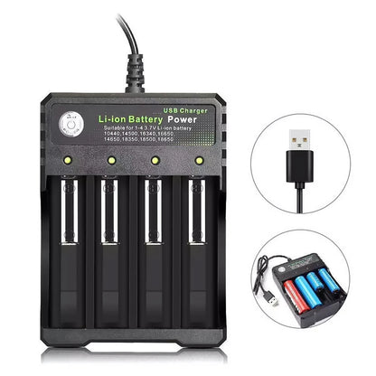 4 Slot USB 3.7V Lithium Battery Charger