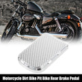 Rear Brake Pedal Step Plate Replacement for Harley Pit Bike (Silver Tone)