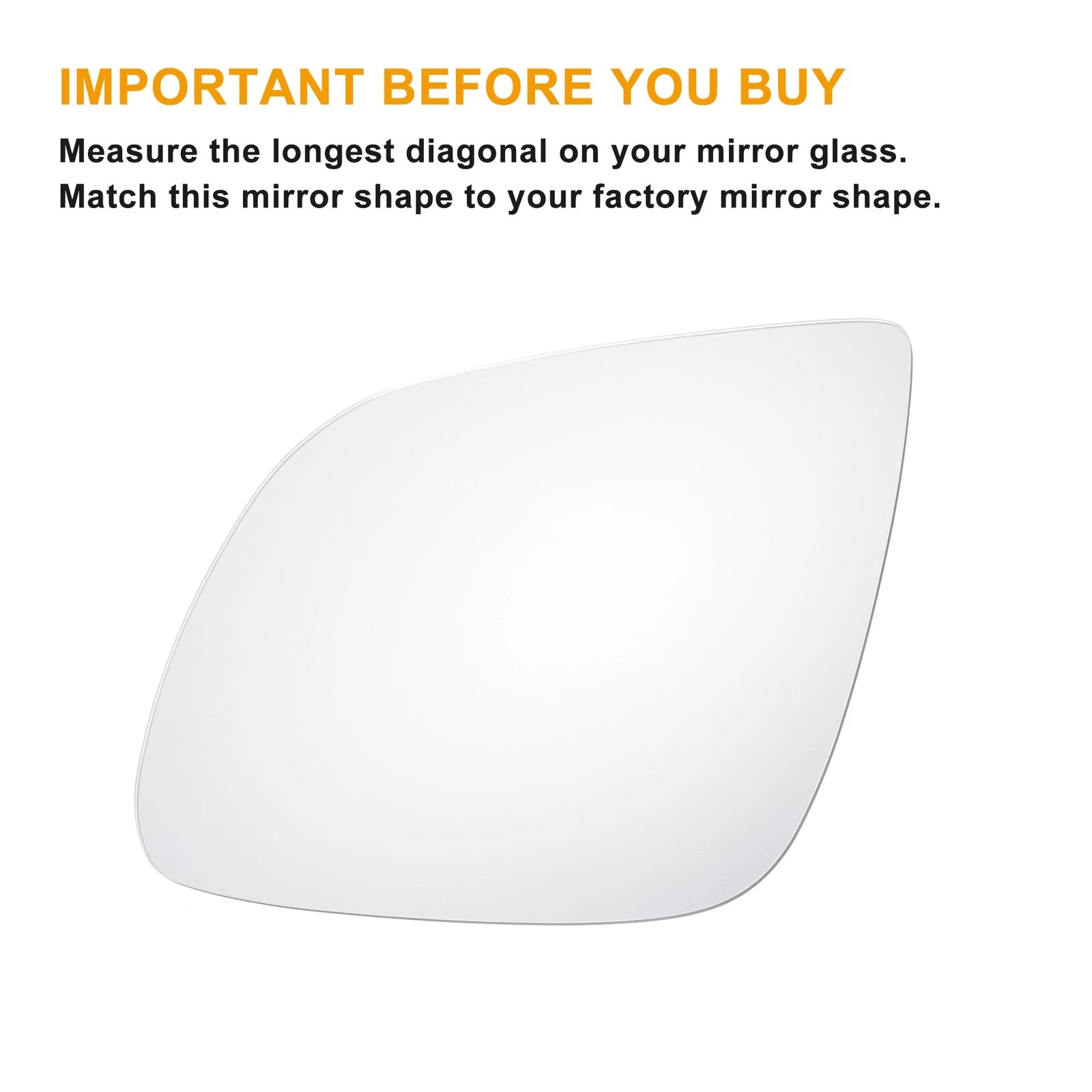 Left Side Mirror Glass with Back Heated for Audi Q7 (2009–2014)