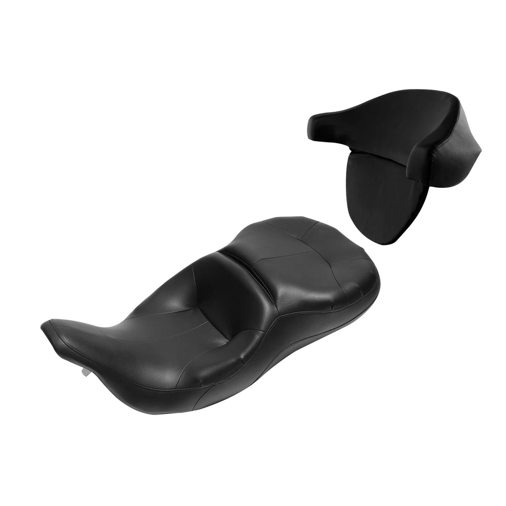 Driver Passenger Seat w/ Backrest for Harley Touring Electra Glide (1997–2007)