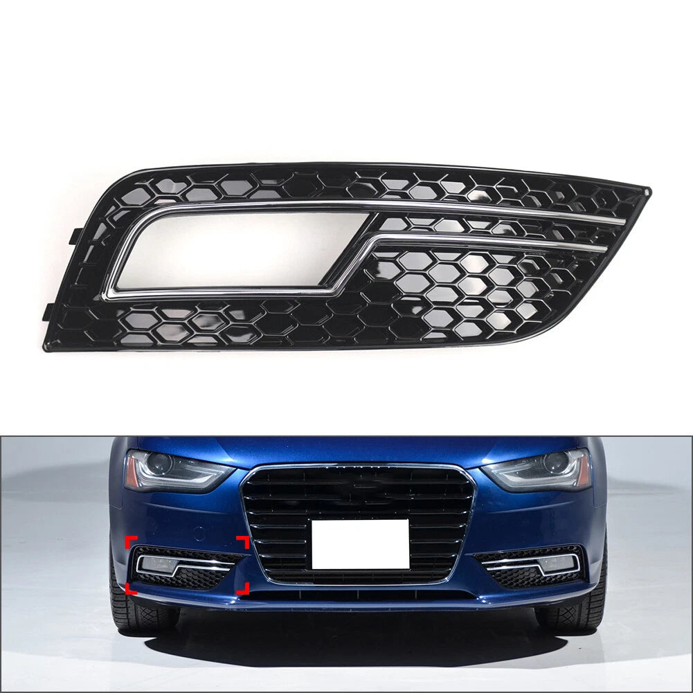 Front Right Bumper Lower Grille Fog Light Cover for Audi A4 (2013–2016)