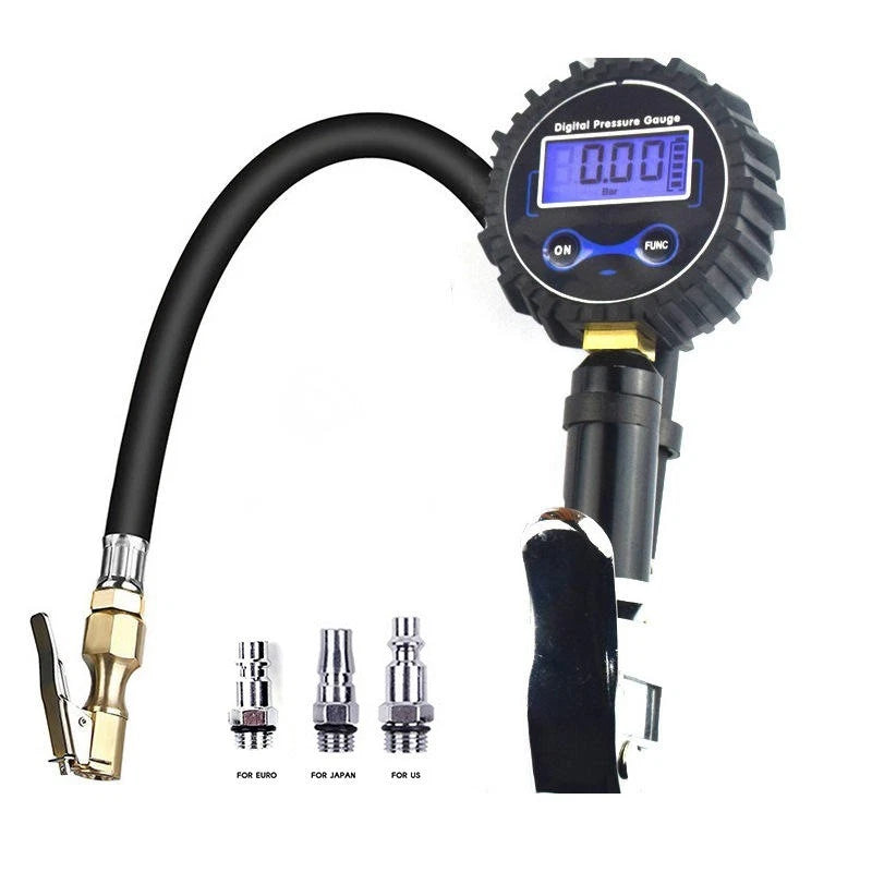 Digital Tire Pressure Tester 0.01 PSI Resolution 3 to 200 PSI Aluminum