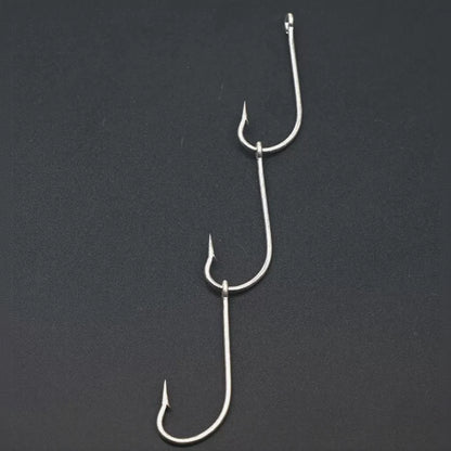 Gang Hooks for Sea Angling and Squid Fishing (Carbon Steel, 10 Strings)
