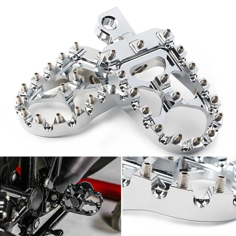 Wide Foot Peg MX Style Footrest for Harley Dyna Sportster (2000–2023)