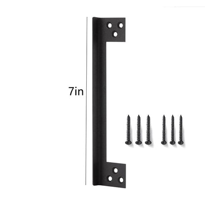 2X Door Latch Guard Plate L-Shaped 7in Stainless Steel for All Doors