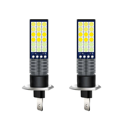 LED Fog Lamp for Car H1 High Brightness Three Color Mode (2010–2023)